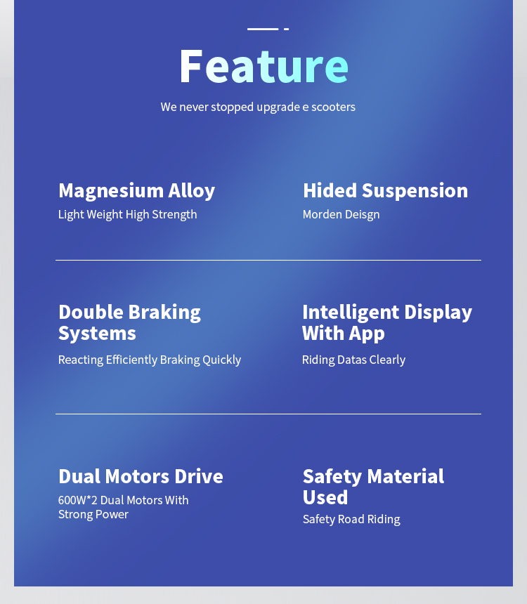 强大的电动滑板车